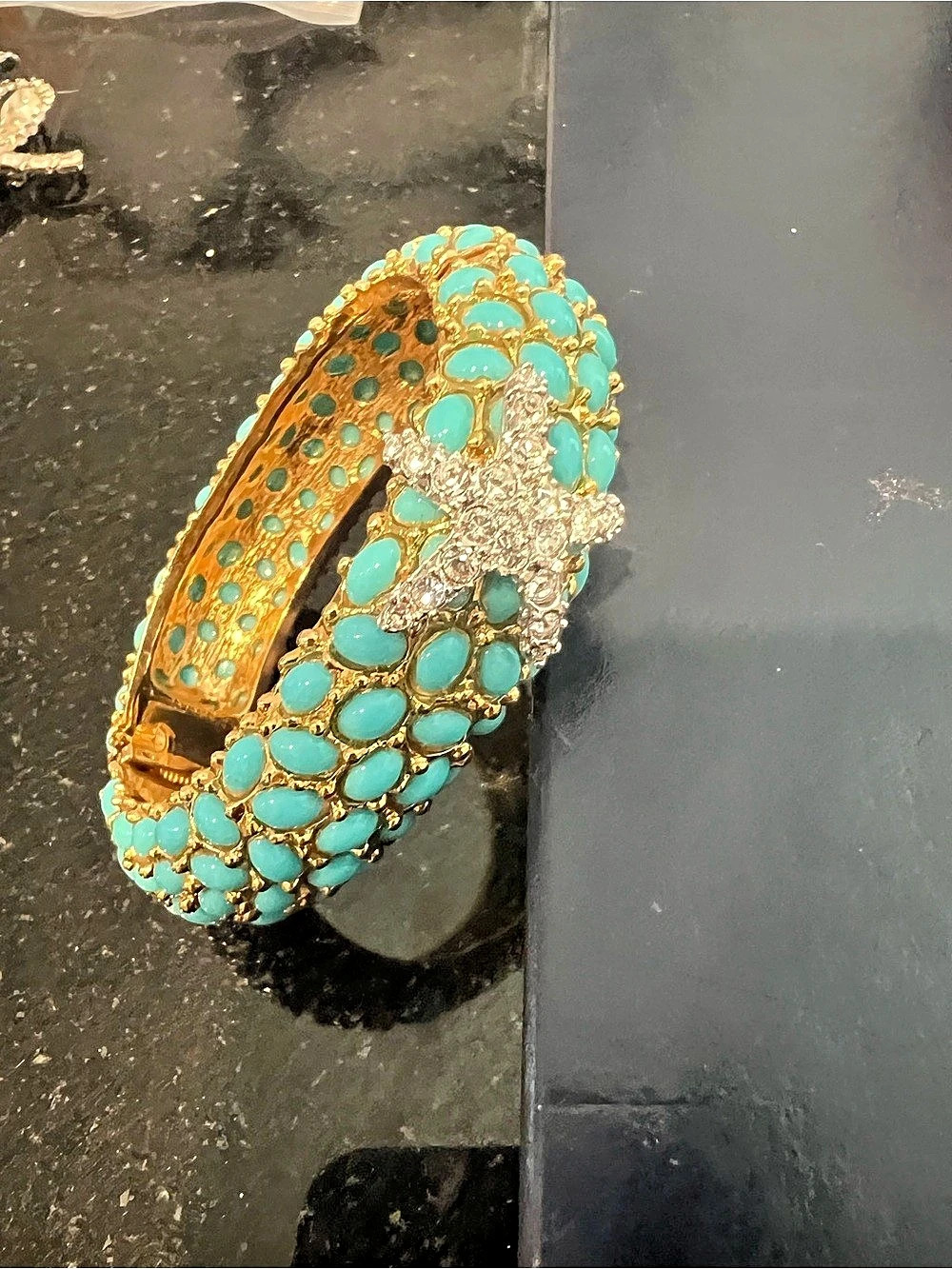 Vintage KJL Turquoise Statement Bracelet